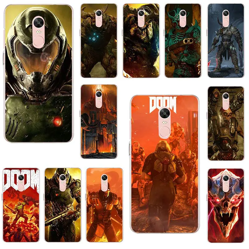 Силиконовые игры Doom монстров мягкий TPU чехол для мобильных милые Чехлы телефона