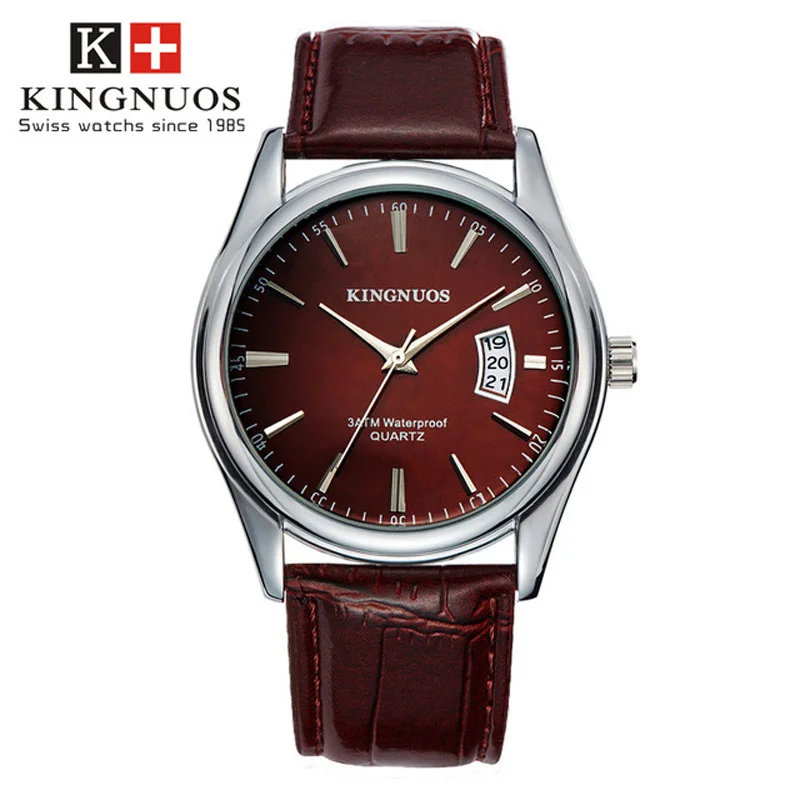 Мужские часы, мужские часы, топ класса люкс, Бизнес Сталь, водонепроницаемые мужские часы, часы Hodinky Reloj Hombre, мужские часы - Цвет: Brown Red