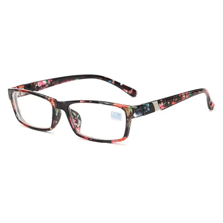 Цветочные очки для близорукости Eyewear-100-150-200-250-300-350-400 ультралегкие женские и мужские короткие очки для коррекции зрения