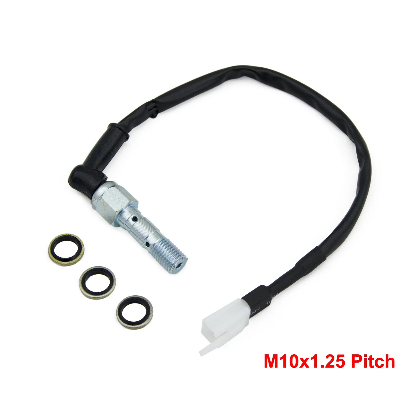 

Motorcycle M10 x 1.25 Double Banjo Bolt Hydraulic Brake Switch Fits For Yamaha R1 R6 FZ1 FZ6 MT07 MT09 XJR1300 XSR700 R3 R25