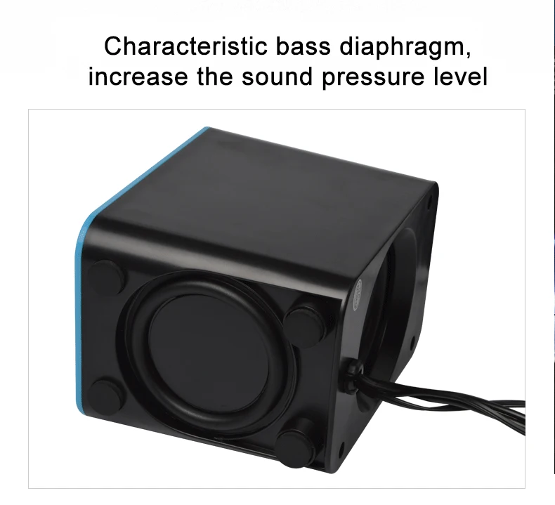 [Bio speaker s] Проводные Портативные Компьютерные колонки музыкальный плеер мини канал 2,1 стерео Низкие/высокие частоты USB проводной динамик для компьютера
