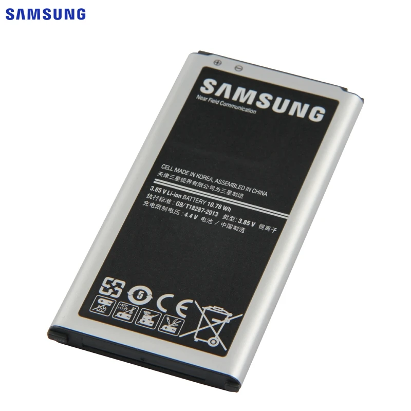 Оригинальная батарея samsung EB-BG900BBE EB-BG900BBC для samsung Galaxy S5 G870a G900S/F/M G9008V 9008W 9006W G900FD 2800mA NFC