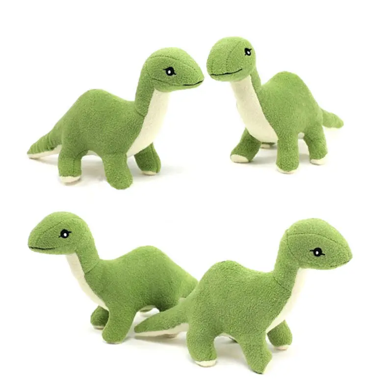 stuffed green dinosaur
