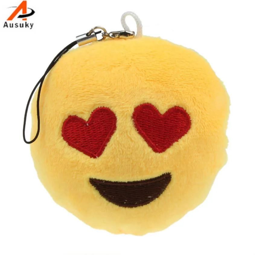 New Ausuky Cute Smiley Face Emoticons  Amusing Soft Toy Gift Pendant Bag Accessory 50