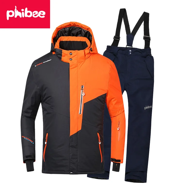 Conjuntos de Esqui Jaqueta + Calça à Prova Crianças Snowsuit Novo Inverno Algodão Térmico Outwear Vento Warterproof Meninos Meninas Ternos Snowboard