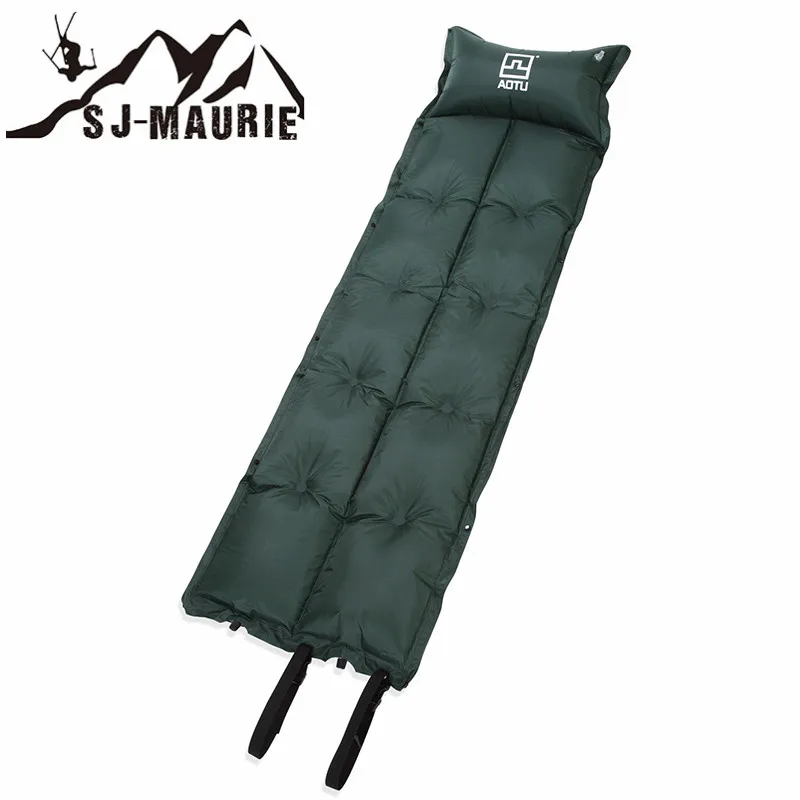 

Self-inflatable Camping Mat Outdoor Inflatable Cushion Waterproof Sleeping Picinic BBQ Anti-explosion Mat with Pillow TPU Valve