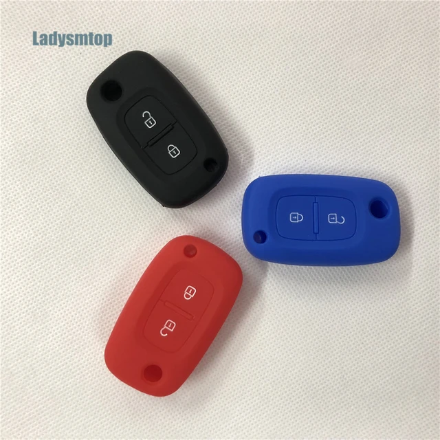 Coque de Protection en Silicone pour clé de voiture, pour télécommande à 2  boutons - AliExpress