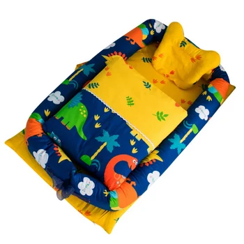 

New Cotton Baby Nest Bed Cradle Cot Travel Crib Bed For Newborns Portable Crib Baby Nest Washable Bumper 0-2Y