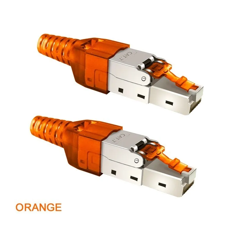 Горячая Распродажа! 2 шт. CAT7 экранированная Хрустальная головка FTP RJ45 разъем