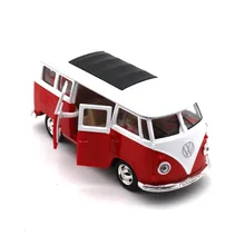 CAIPO 1:43 VW автобус литой под давлением модель автомобиля металлический материал детские игрушки коллекция украшения открыть дверь и вытянуть назад модель игрушечного автомобиля