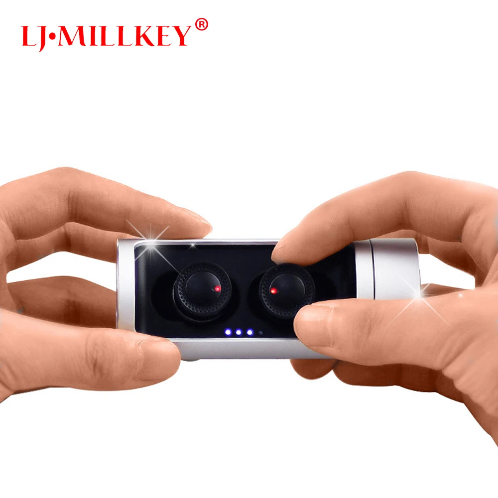 

TWS business earbuds Bluetooth earphones wireless 3d earphones with microphone handsfree calls noise cancelling LJ-MILLKEY YZ141