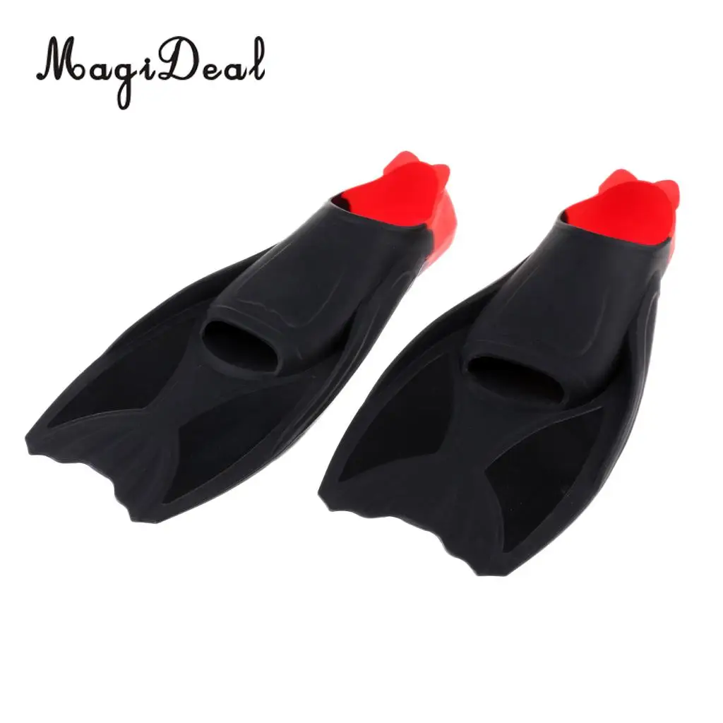 MagiDeal Flexible Silicone Snorkeling Swimming Training Fins Aquatic Fitness Resistance Flippers XS/S/M/L/XL for Water Sport