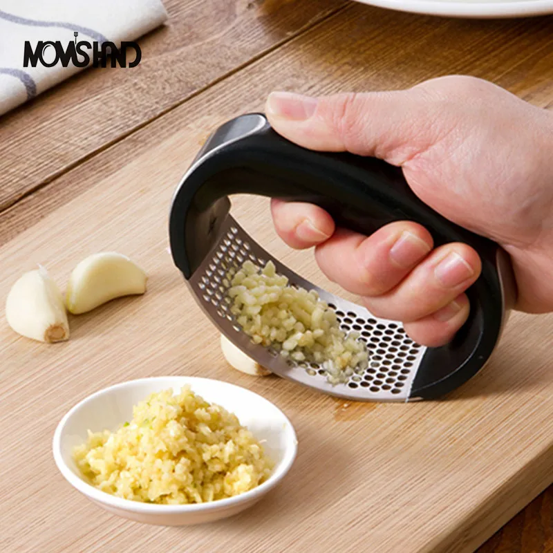 

MOM'S HAND Fruit Vegetable Tools Kitchen Stainless Steel Garlic Presses Manual Garlic Mincer Chopping Garlic Tools