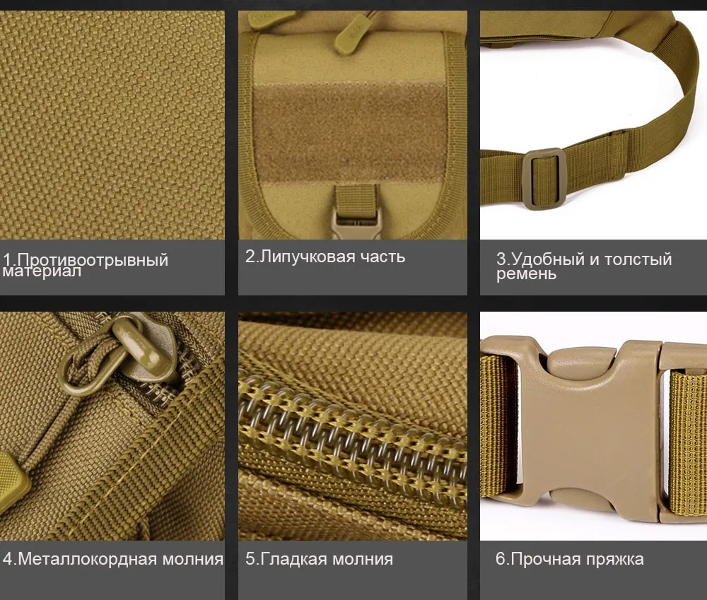 SINAIRSOFT Тактический Молл Мешок Водонепроницаемый Мешок Талии Fanny Pack Туризм Рыбалка Спорт Охота Талия Пакеты Тактический Спорт Поясная Сумка