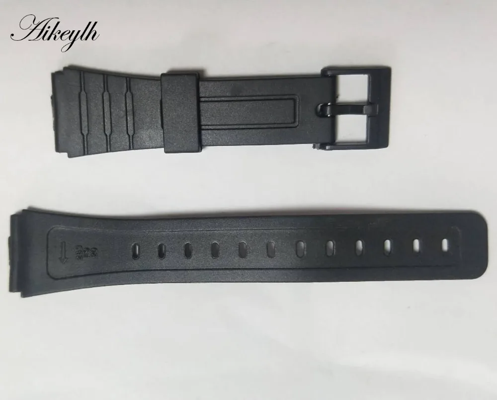 16/18/20mm Watchband For CASIO Silicone Rubber Band Sports Watch Straps Replace Electronic Wristwatch Belt Watch Accessories