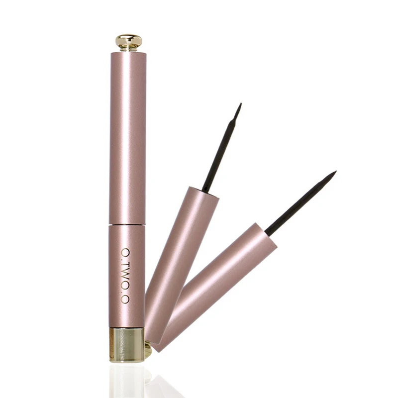 Glare Matte Black Liquid Eyeliner Waterproof Stick Black Quick dry Sponge Or Hair Brush Makeup