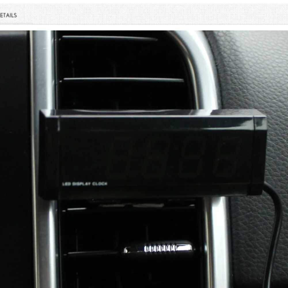 Car Electronic Clock Car Thermometer Luminous Car Electronic Clock Mini Portable Dashboard Clock Car Accessories Car Electronic Clock Car Thermometer Luminous Car Electronic Clock Mini Portable Dashboard Clock Car Accessories