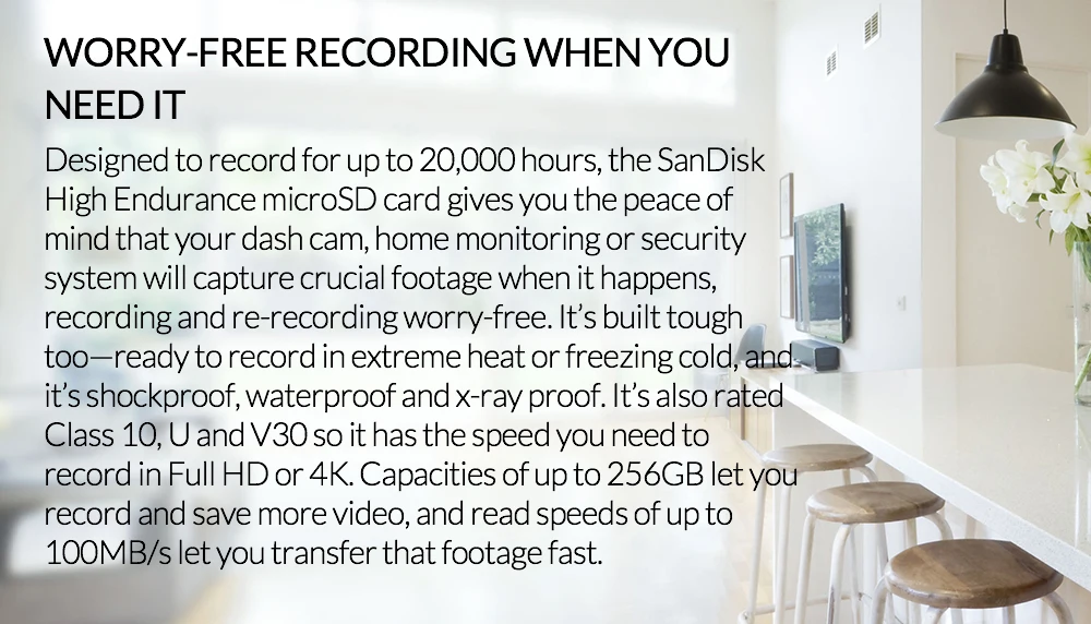 Новый продукт карта памяти SanDisk Endurance micro SD карта C10 V30 U3 4K 32g 64g 128g TF карты для Dash Cam домашний видео мониторинг
