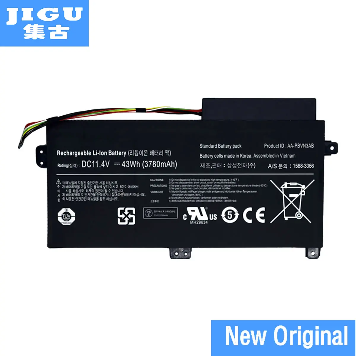Оригинальный аккумулятор JIGU для ноутбука SAMSUNG NP370R4E NP370R5E NP450r5e Np470 Np510|laptop battery for