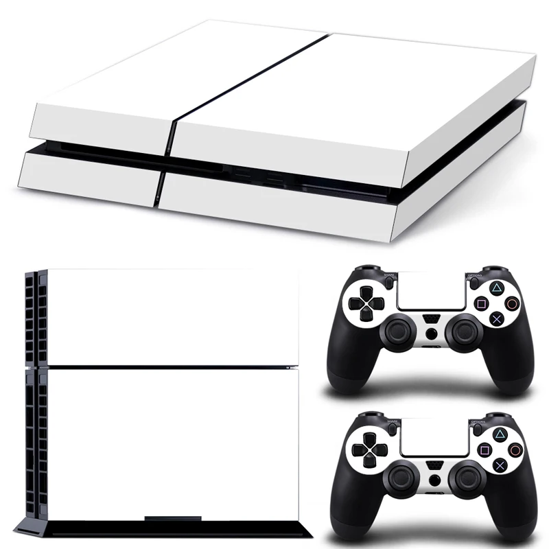 

Pure White for PS4 Sticker PS4 Skin PS4 Stickers For Playstation 4+ 2Pcs Controller Skin Console Stickers PS4 Protective Skin