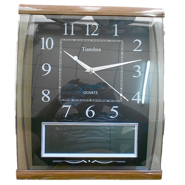 Tianshun watches Chinese living room wall clock mute LED calendar