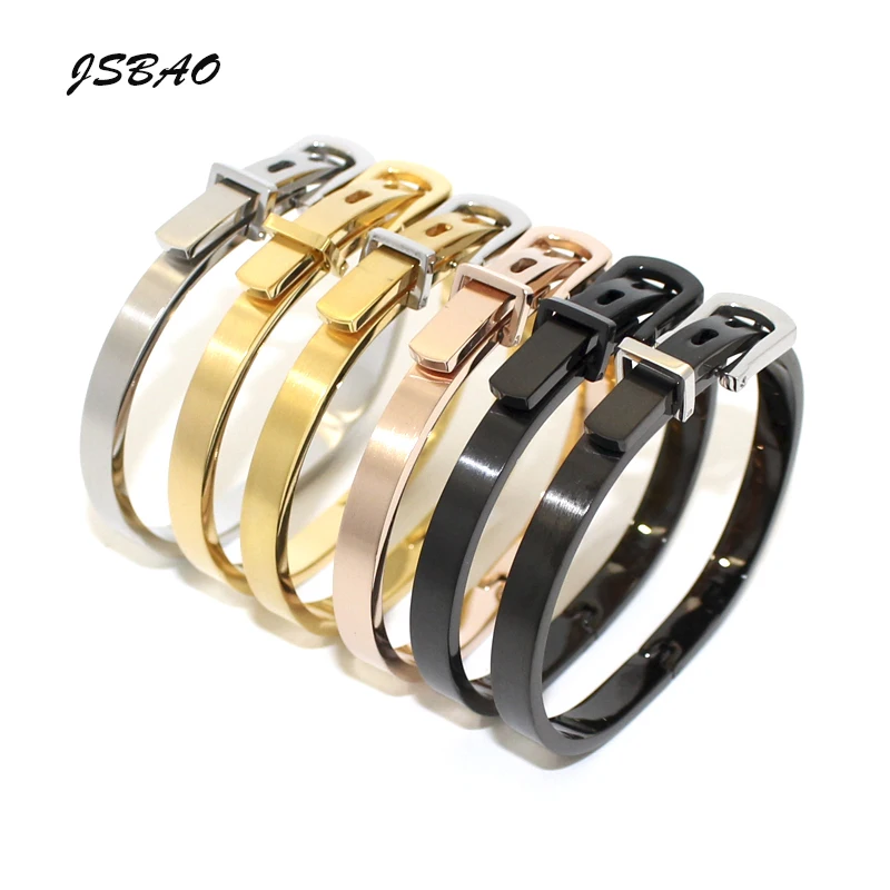 

JSBAO New Fashion Women Jewelry 6 Size High Quality Stainless Steel Watchband Luxury Brands Bracelet For Men Bracelet Jewelry