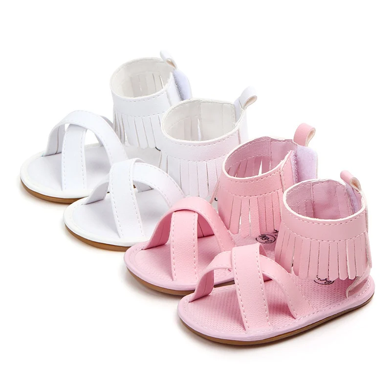 Cute Baby Shoes Toddler Baby Girl Sandals 2018 Summer Tassel Bow Soft