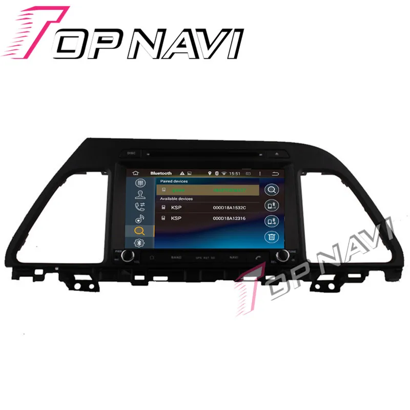 Topnavi 8 дюймовый Восьмиядерный Android 0 Автомобильный GPS навигатор для HYUNDAI SONATA LF 2015
