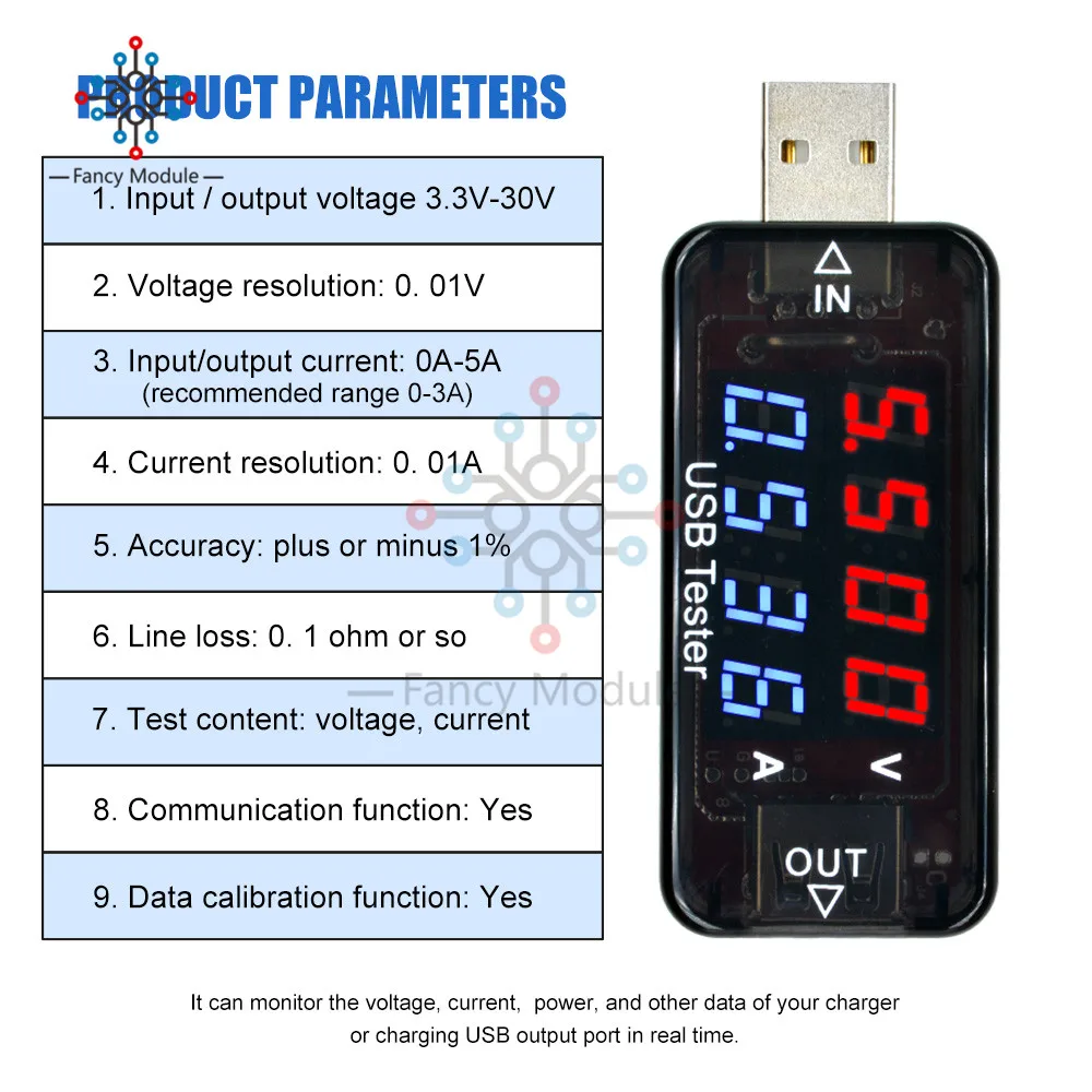 Diymore USB цифровой вольтметр Амперметр измеритель напряжения тока батарея Емкость энергии время Многофункциональный USB детектор питания Тестер