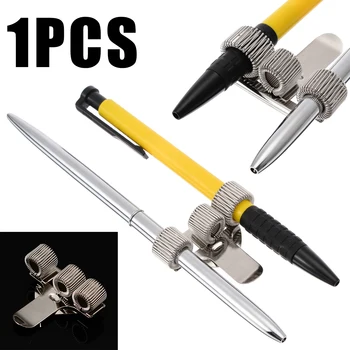 

1pcs Triple Hole Metal Pen Holder with Pocket Clip for Security Nurse Ambulance Tool Office School Supplies Sationery