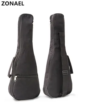 

ZONAEL 21 23 26 Inch Ukulele Waterproof Bag Backpack 5mm Cotton Padded Bag Gig Bag Guitar Case Parts For Hawaii Guitar Uke Bag
