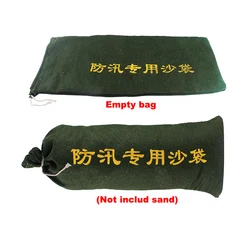 Sac de sable en toile épaisse pour contrôle des inondations, vide avec cordon de serrage, 10 pièces/lot 