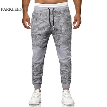 

Mens Camouflage Jogger Sweatpants 2019 Brand New Leggings Patchwork Pantalon Hombre Fitness Elastic Pantalon Homme XXXL
