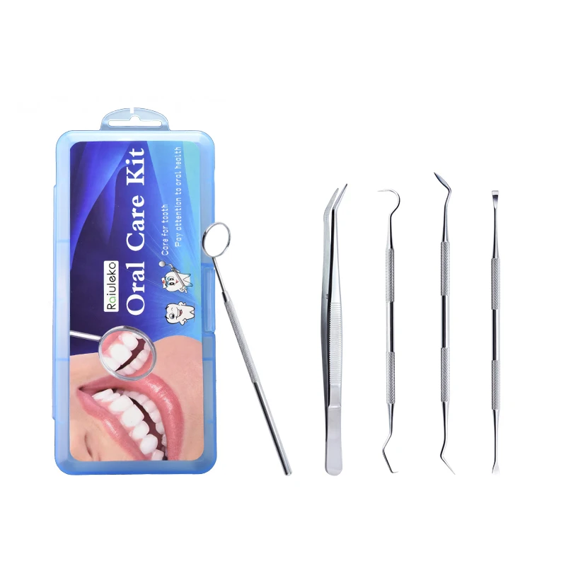 

5Pcs/Set Stainless Steel Surgical Wax Carving Dental Tools Dentist Teeth Clean Hygiene Explorer Probe Hook Teeth Whitening Tool