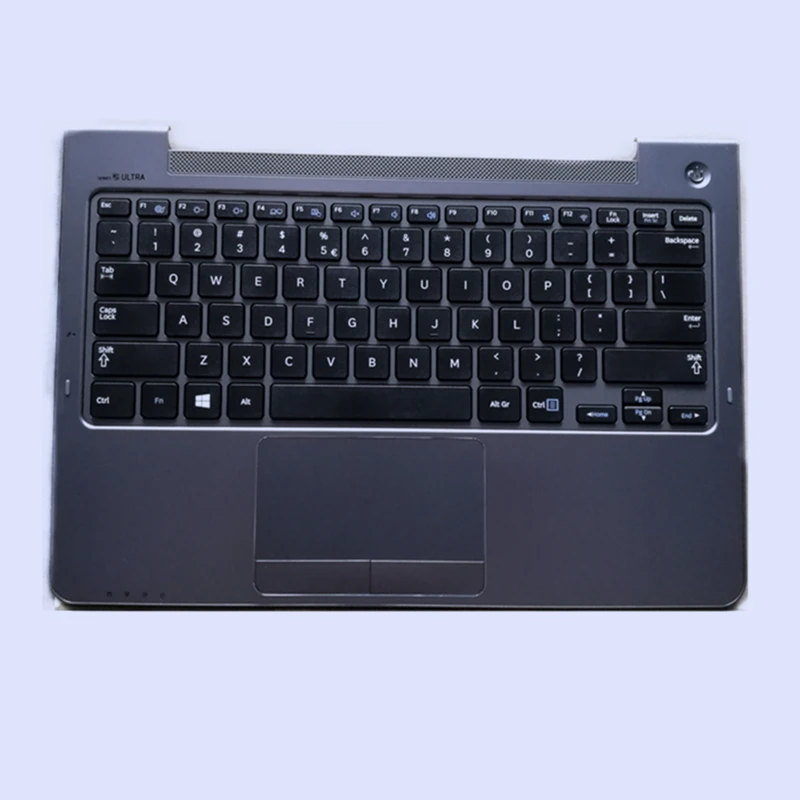 

New Original Gray Laptop palmrest with US standard Keyboard for SAMSUNG NP530U3B NP530U3C 530U3B 530U3C