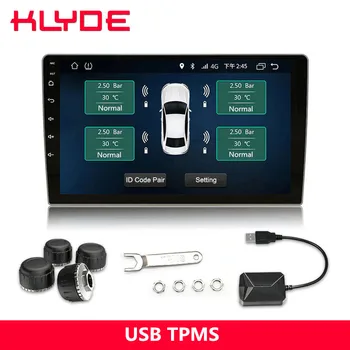 

KLYDE USB Car Tire Pressure Monitoring System TPMS for Car Radio Display the Tempreature and Pressure with High Degree Accuracy