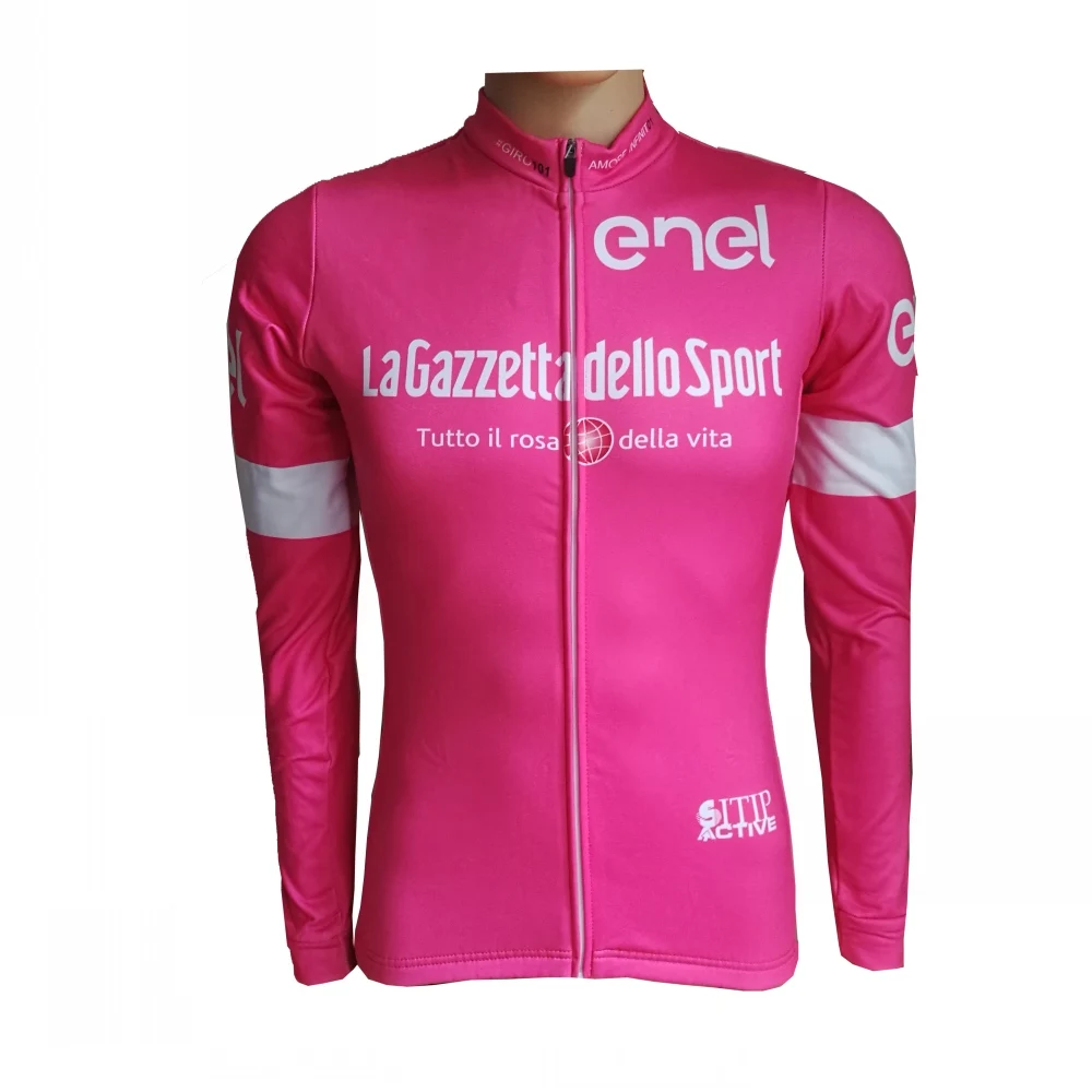 Весна pro girode ИТАЛИЯ italia команда Розовый Велоспорт футболки с длинным рукавом велосипед Одежда MTB Ropa Ciclismo велосипед только