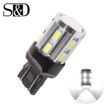 

7443 7440 Car LED bulbs 12 SMD 5730 W21/5W 5W High power Cree Led Chip lamp Bulbs car light source parking white