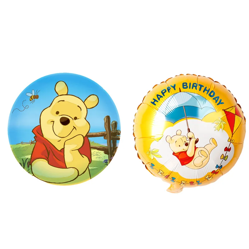 18 дюймов круглый винни пух baby shower Фольга шары 5 шт Горячие Носки ...