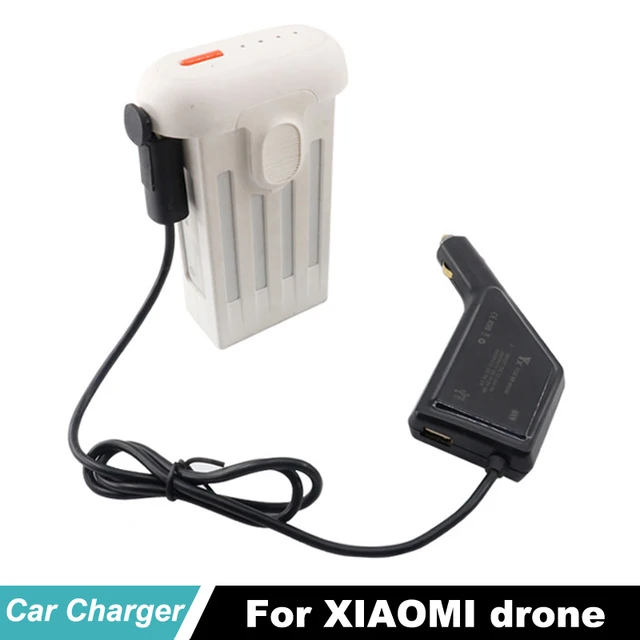 Special Price Xiao mi Drone Battery Car Charger with USB Port  Charging Smartphone Tablet for xiaomi Drone 4K Quadcopter Camera Accessories