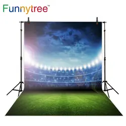 Funnytree спортивный задний фон стадион для фотостудии трава halo блики яркий блеск фон фотобудка для фотосессии