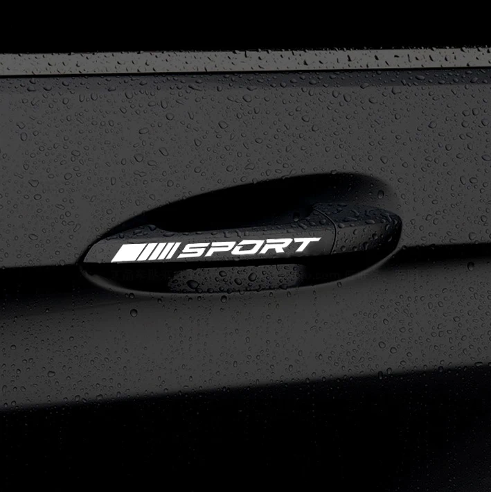 4 шт./лот Спортивная Автомобильная наклейка на дверную ручку для Mercedes Benz AMG w117 cla45