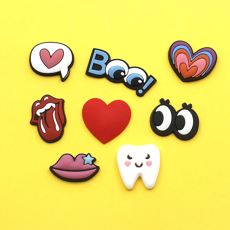 

Nengdou R7 eyes tooth lips heart icon badges for backpack cartoon pins for clothes cute pin on bag decorations kawaii brooches