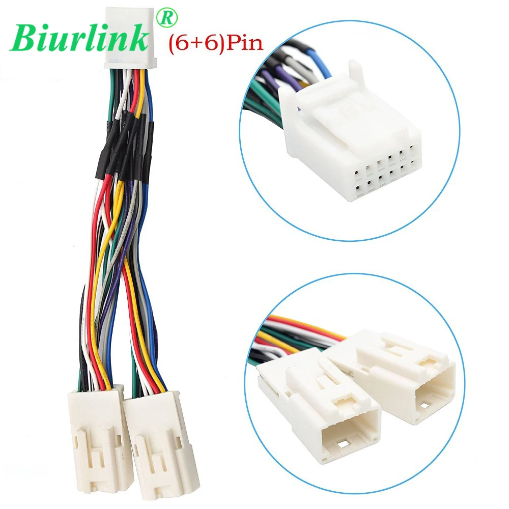 Y Splitter Cable Radio Wiring Harness for USB Adapter CD Changer Navigation Device Fit for Toyota