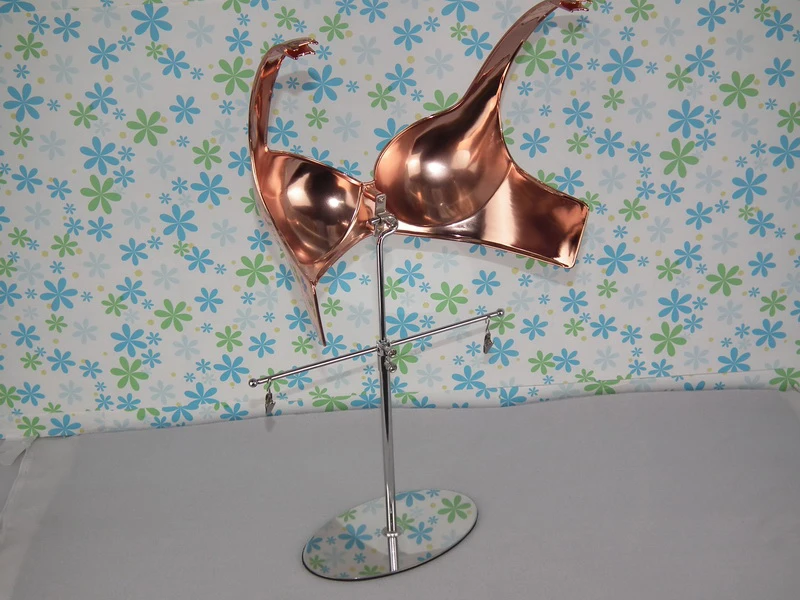 EMB-013PR  Red copper plated bra show model_39