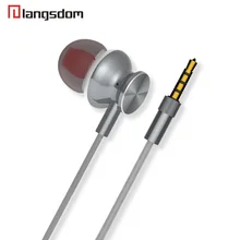 Langsdom номер M430 Металлические Наушники Модные Шум наушники-вкладыши Super Bass гарнитура с микрофоном 100 шт./лот