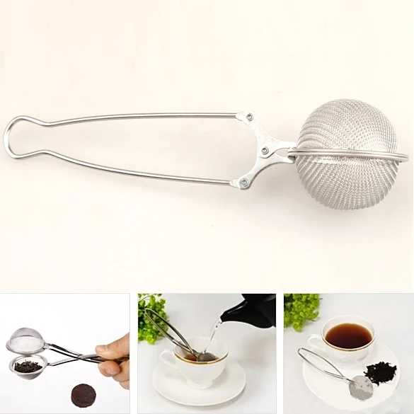 

Helpful Stainless Steel Tea Pot Infuser Strainer Ball Mesh