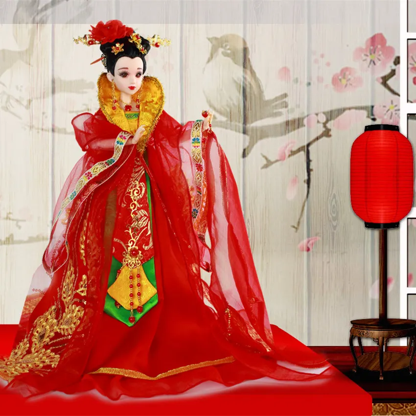 

Fortune days bjd doll East Charm Elegant Lady Chinese style Tang Bride including clothes stand box 35cm headdress