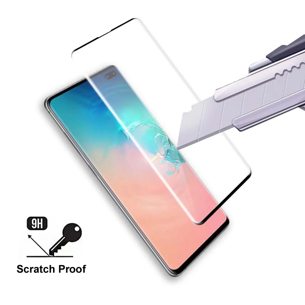 

Full Cover Tempered Glass On The For Samsung S10 S9 S8 Plus Screen Protector Film For Samsung Galaxy S10 Plus Protective Glass