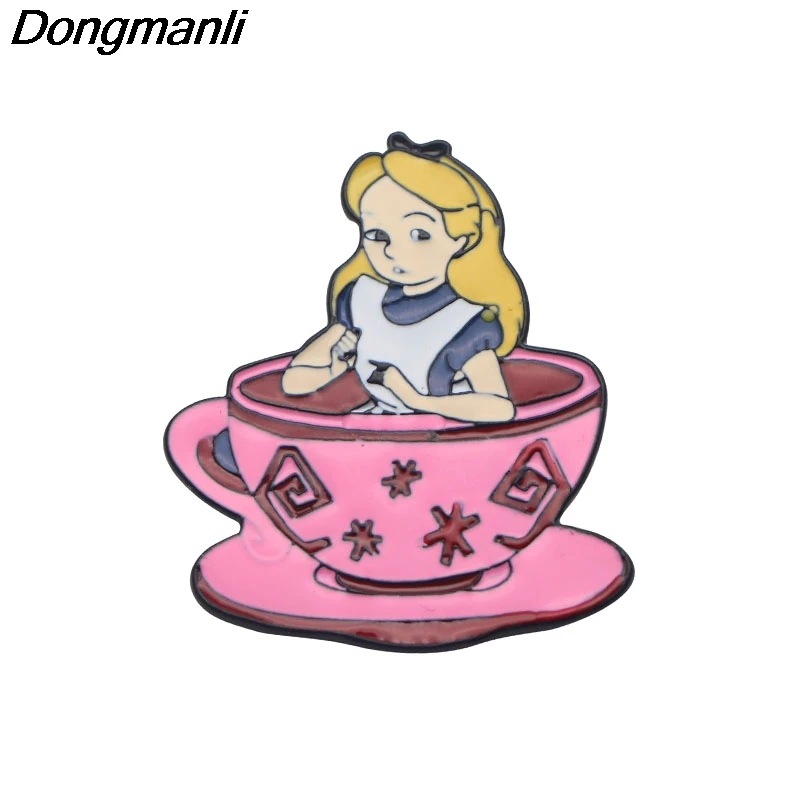 P2195 Dongmanli мультфильм эмаль булавки и броши дети для значка подарок ювелирные изделия